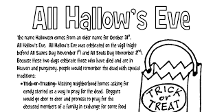 Enjoy these free printable christian coloring pages. All Hallows Eve Coloring Page Pdf Halloween Party Kids Ccd Activities Halloween Coloring Pages