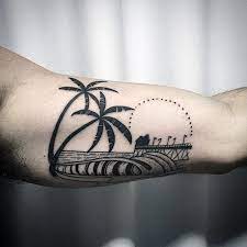 Ravenous crowds of guys everywhere are demanding their own piece of this enticing oceanic craze. 90 Surf Tattoos For Men Oceanic Design Ideas