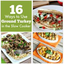 Ground turkey or ground beef, tomato puree or tomato sauce, egg, almond meal, sea salt, black pepper, butter, onion (optional) registered dietitian brenda duby, rd says, spaghetti squash is a winter squash that is gaining popularity as a lower calorie, lower carb alternative to pasta. 16 Ways To Use Ground Turkey In The Slow Cooker Plus 5 Bonus Recipes 365 Days Of Slow Cooking And Pressure Cooking