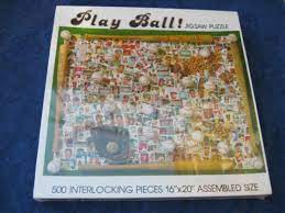 Maybe you would like to learn more about one of these? 1990 Play Ball Baseball Jigsaw Puzzle Complete 500 Pc 7860 Nordevco Made In Usa For Sale Online Ebay