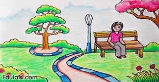 10 contoh gambar mewarnai pemandangan anak sd awesome sumber bukugambar.online. Cara Menggambar Pemandangan Taman Bermain Untuk Pemula