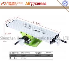 Miniature Precision Multifunction Milling Machine Bench Drill Vise Fixture Worktable X Y Axis Adjustment Coordinate Tabl Milling Machine Work Table Table Drill