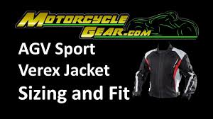 agv sport verex jacket sizing and fit guide