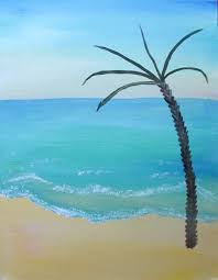 You don't need to be an artist to create these ocean paintings. How To Paint A Tropical Beach Happy Family Art