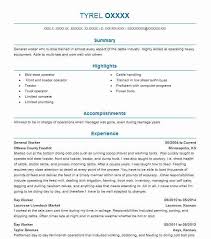 Resume tips for general managers. General Worker Resume Example Mechanics Resumes Livecareer