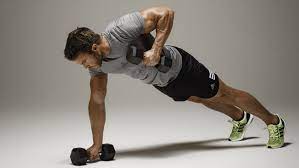 The renegade row combines the benefits of a plank and traditional dumbbell row, meaning it targets your core, shoulders, and upper back. How To Do A Renegade Row Coach