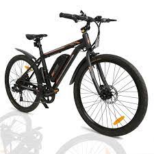 Black 26 36v 350w Electric City Bicycle E Bike Removable Battery 7 Speed Pedal Assist Walmart Com In 2021 City Bicycles Bicycle Black Bike