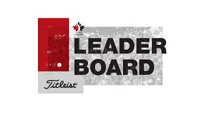 Official leader board of the 2021 u.s. Golf Canada Leaderboard Presented By Titleist Golf Canada