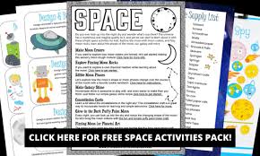 Have fun traveling the universe with your space lovers with these fun space activities for kids. Space Activities For Kids Little Bins For Little Hands