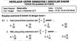 Matematika Pecahan Kelas 5 Cara Golden