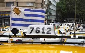 Los Taxistas De Uruguay Bloqearon Un Congreso De Uber En Montevideo Montevideo Uruguay Taxista