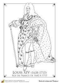 coloriage louis xiv roi de france marteau jaune