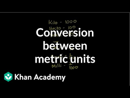 Conversion Between Metric Units Video Khan Academy