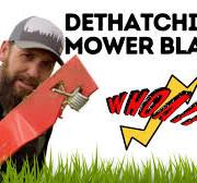 How to DETHATCH YOUR LAWN with a MOWER. DETHATCHING UNIVERSAL MOWER BLADE.