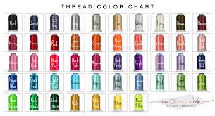 Embroidery Color Charts Southern Sleek