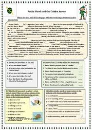 Robin Hood And The Golden Arrow Robin Hood Reading Activities Activities