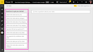 Use Power Bi Q A To Explore And Create Visuals Power Bi