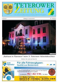 Deutsche bank filiale teterow (13.1km von malchin) deutsche bank filiale waren (selbstbedienungsschalter) (25.3km von malchin) Teterower Zeitung 01 2016