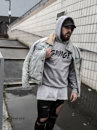7% coupon applied at checkout. Men S Savage Look Ripped Hoodie Urban Streetwear Grey All Sizes Ebay Mens Fashion Streetwear White Jeans Men Mens Fashion Suits Casual