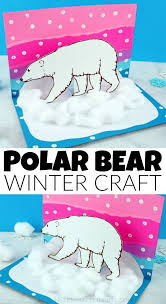 Awesome Pop Up Polar Bear Craft Idea Polar Bear Winter Craft Polar Bear Craft Bear Crafts
