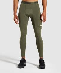 Gymshark Element Baselayer Leggings Dark Green Marl Mens Tights Mens Leggings Gym Outfit