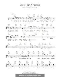More Than A Feeling Boston By T Scholz More Than A Feeling Lyrics And Chords Feelings