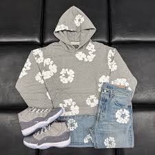Denim Tears Grey Cotton Wreath Hoodie - Sizes Medium, Large, X-Large - $350 Denim  Tears x Levi's Cotton Wreath Light Wash Jeans - Sizes 29x30, 30x32, 31x32 -  $550 Air Jordan 11 “