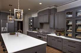 50 Gorgeous Gray Kitchens That Usher In Trendy Refinement Grey Kitchen Designs Kitchen Cabinet Design Modern Kitchen Remodel
