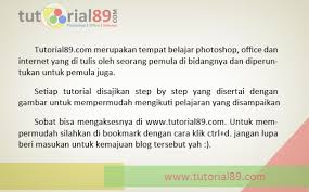 Cara Mengatur Paragraph Di Photoshop Photoshop Belajar Buku