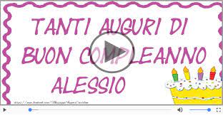 Auguri Di Buon Compleanno Con Nome Alessio