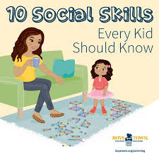 Most Of Us Take Basic Social Skills For Granted Because We Learned Them When We Were Young And Use Them Every Day But It Social Skills Kids Learning Boys Town