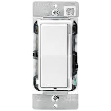 Leviton Decora 600 Watt Single Pole 3 Way Universal Rocker Slide Dimmer White Light Almond R11 Dsl06 1tw The Home Depot