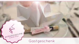 Diese gastgeschenke haben es in sich: Hochzeit Gastgeschenk Basteln Hochzeitsdeko Diy Bastelideen Anleitung Pinkunicorn Me Youtube