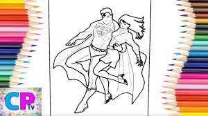 More than 600 free online coloring pages for kids: Superman Saves Lois Coloring Pages Superhero Saves His Close Friend Drawing Of Superman Youtube