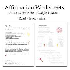 Affirmation Worksheets Affirmations Positivity Money Affirmations