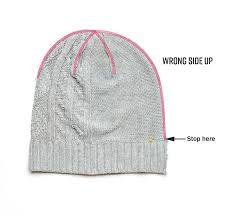 Along the edge and on the diagonal. How To Sew Sew A Knit Hat Beanie Recycling An Old Sweater