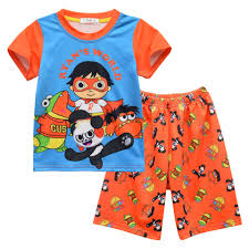 Videos you watch may be added to the tv's watch history and influence tv recommendations. Kids Boys Anime Ryan S World Toy Review Cartoon Printed T Shirt Pants Set Halloween Children Outfits Shopee Philippines