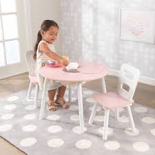 Kids 3 Piece Round Table And Chair Set In 2020 Kids Table And Chairs Round Table And Chairs Blue Chairs Living Room