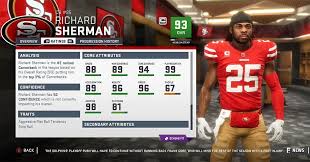 Madden 19 San Francisco 49ers Player Ratings Roster Depth