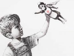 Dieses mal setzt der paint like banksy corona version handgemalt from www.kasuwacdn.de. Banksy Malt Krankenschwester Als Superheldin