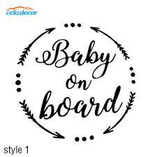 3 Style Baby On Board Sign Baby Car Sticker Baby Car Decal Vinyl Stickers Cars Decor Kids On Board Wife 10cm Wide White L912 Car Stickers Aliexpress