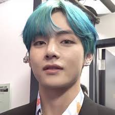 Only Bts Taehyung Blue Hair Icons Reblog Like If U Save Blue Hair Bts Taehyung Hair Icon