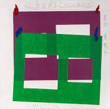 ALDO MONDINO (1938 - 2005) Albers collage of art