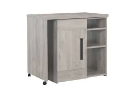 Maisons du monde met les petits plats dans les grands avec un large choix de meubles de rangement pour la cuisine. Table De Cuisine Pivotante Avec Rangement Boston Coloris Chene Gris Clair Apro Store