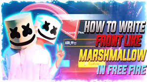 Share you in game pet names in the garena free fire. Marshmallow Symbol In Free Fire How To Name Like Marshmello Logo In Free Fire Youtube