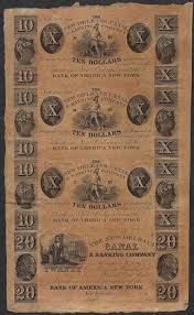 Uncut Sheet Of 1800 S New Orleans Canal Banking New Orleans Orleans Banking