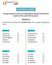 Create dynamic drop down list in alphabetical order. Alphabetical Order Worksheets With Answers Examsegg Practice Mcqs