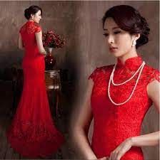 Lace Material Red Color Luxury Chinese Traditional Dress Qipao Mermaid Bridal Dress 2020 Vestido De Noiva Dress Es Evening Dresses Red From Bridelee 87 00 Dh Chinese Wedding Dress Traditional Red Evening