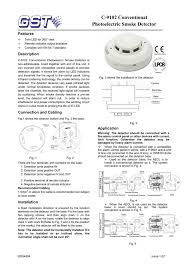 Interconnecting cord routes might be shown about. C 9102 Conventional Photoelectric Smoke Detector