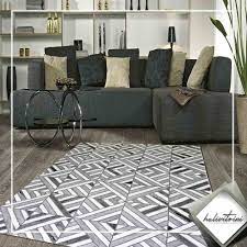 merinos oda hali 160x230 craft 23385 995 acik gri siyah ev dekoru halilar gri